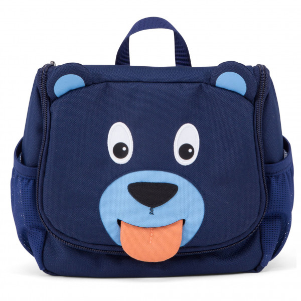 Affenzahn - Kulturtasche Bär - Kulturbeutel Gr 2 l blau von Affenzahn