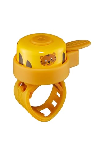 Affenzahn Micro Klingel - mit süßen Tiermotiven Welt für Mädchen und Jungen Tiger - Gelb von Affenzahn