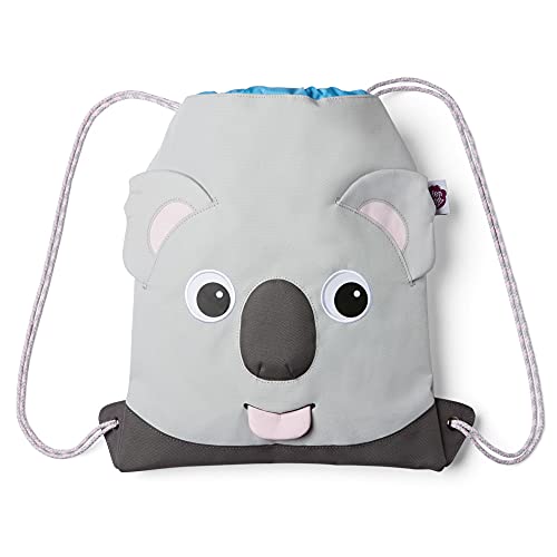 Affenzahn Unisex – Kinder Koala Kindersportbeutel, Grau, 28.5 x 36.5 x 0.5 cm (B/H/T) von Affenzahn