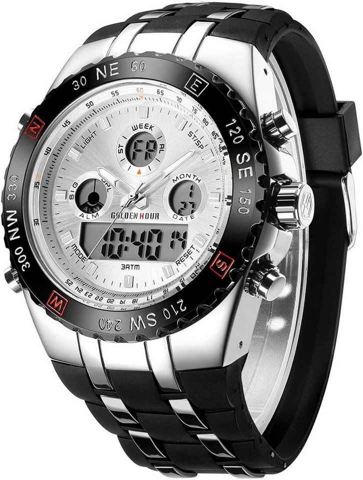 Affute Fur Herren Militär Sport Digitale wasserdichte An Watch, mit Datum, Alarm, Leuchtkraft, Big Army Armband für klobige Männer von Affute