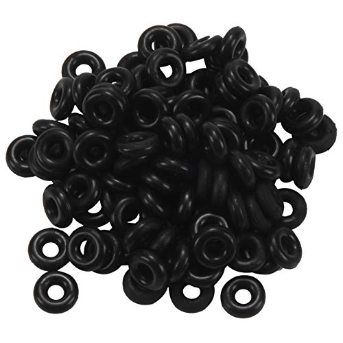 Aflytep 100 st¨¹cke Gummi Karpfenangeln Angelgeraet Runde O-Ringe mit Rutschsicherem Verschluss 6mm von Aflytep