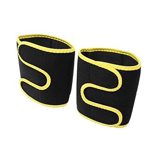 Agatige 1 Paar Arm Slimming Shaper Wrap, SBR Fabric Bequemer Arm Slimmer für Fettbeschleunigung(M -Gelb) von Agatige