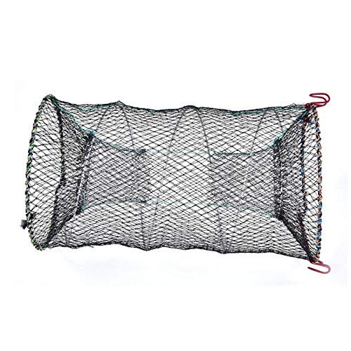 Agatige Fischköderfalle, zusammenklappbares Fischernetz, Garnelenfalle, Käfig, Angelzubehör und Ausrüstung(25cm) von Agatige