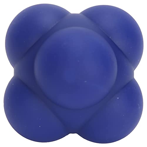 Silikonreaktionskugel, hexagonal tragbare Reflex -Trainingsball Agility Ball Baseball Sensible Trainingsausrüstung für die Training Handauge -Koordinationsgeschwindigkeit (blau) von Agatige