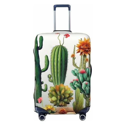 Ahdyr Gepäckhülle mit Kaktus-Motiv, elastisch, waschbar, Kratzfest, Reisekoffer-Schutz, Gepäckhüllen für 45,7–81,3 cm Gepäck von Ahdyr