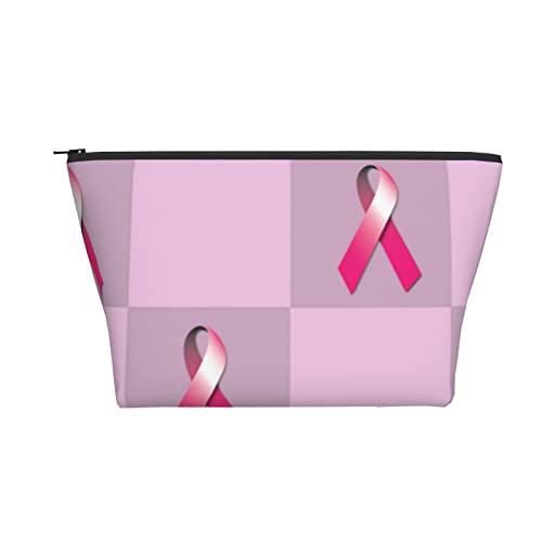 Tragbare Kosmetiktasche Brustkrebs Pink Ribbon Make-up Tasche Reise Kulturtasche für Mädchen Frauen von Ahdyr