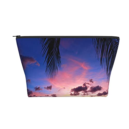 Tragbare Kosmetiktasche Guam's Nimitz Beach Sunset Make-up-Tasche Reise-Kulturtasche für Mädchen und Frauen von Ahdyr