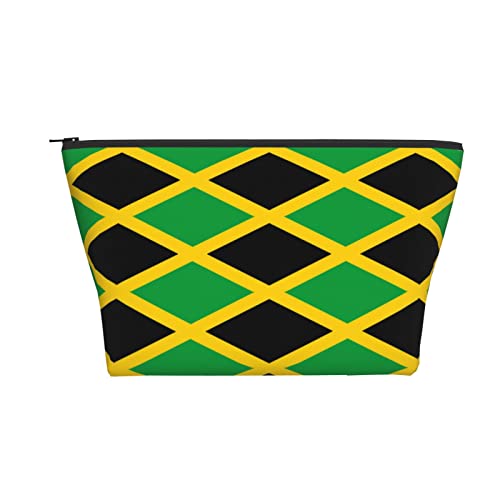 Tragbare Kosmetiktasche Jamaika-Flagge Karibik-Make-up-Tasche Reise-Kulturtasche für Mädchen und Frauen von Ahdyr