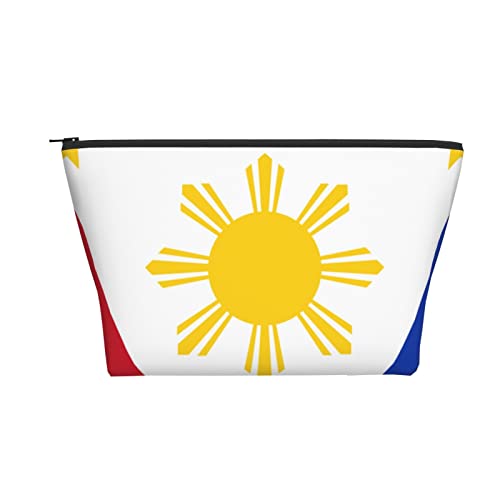 Tragbare Kosmetiktasche philippinische Flagge stolzer Make-up-Beutel Reise-Kulturbeutel für Mädchen und Frauen von Ahdyr