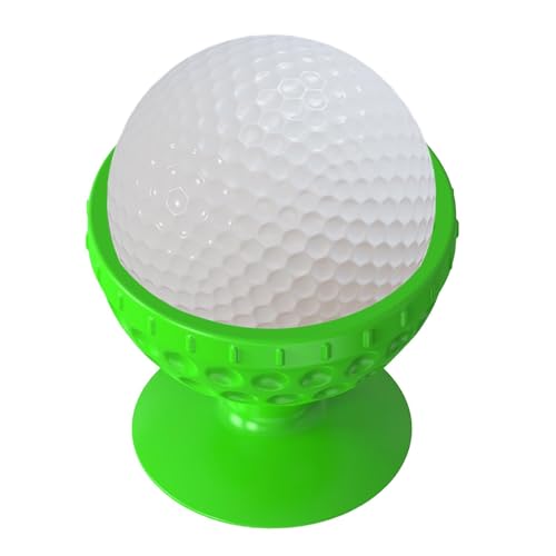 Aibyks Tragbarer Golfballreiniger, Golfballbürste | Weiche Silikon-Unterlegscheibe mit Saugnapf-Unterseite für Golfbälle | Multifunktionaler, innovativer, tragbarer Reinigungsbürsten-Golfballständer von Aibyks