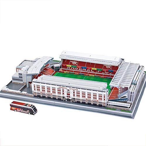 Aida Bz Highbury 3D Stadion Puzzle Modell, DIY-Modell Der Europa League Stadion, Fans (16,9 * 12,2 * 3.1Inch) von Aida Bz