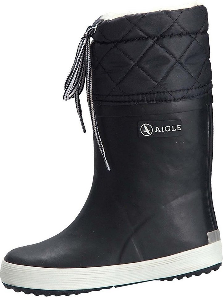 Aigle Giboulee Stiefel marine/weiß Gummistiefel von Aigle