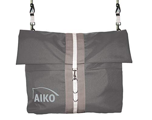 Aiko Multifunktionelle Riesentasche, Boxentasche, Schabrackentasche - 80x60cm, mit Zubehör (platingrau) von Aiko