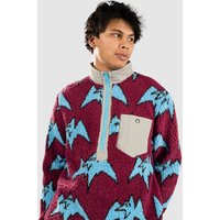 Airblaster Sherpa Half Zip Sweater plum big terry von Airblaster