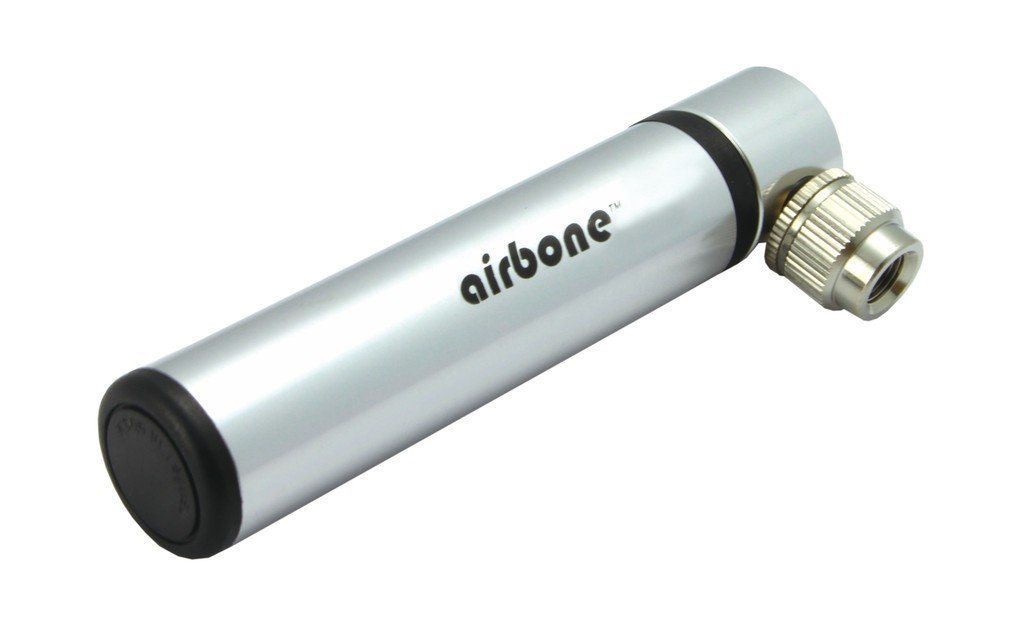 Airbone Fahrradpumpe Minipumpe Airbone ZT-702M AV, 99mm, silber, inkl. Halter von Airbone