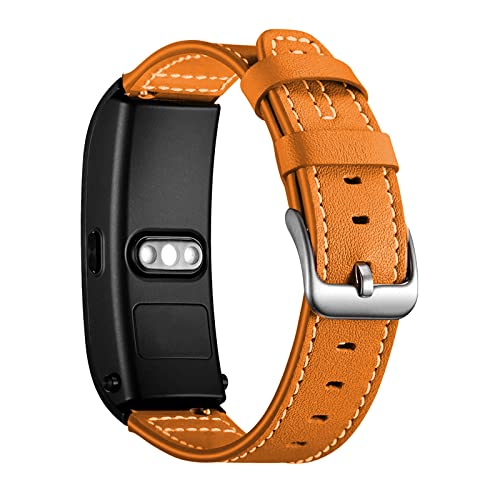 Lederarmband Armbänd Kompatibel mit Huawei Talkband B6/B3 Für Damen Herren Echte Ersatzband mit Uhrenarmband Für Huawei Talkband B6/B3 (Orange) von AireWiki