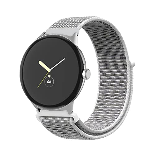 Nylon Armband Kompatibel mit Google Pixel Watch Stoff Sport Armbänder für Damen Herren Ersatz für Google Pixel Watch (2) von AireWiki