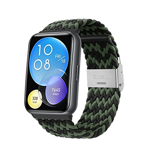 Nylon Armband Kompatibel mit Huawei Watch Fit 2 Armband Für Herren Damen Sport Stoff Ersatzband mit Uhrenarmband Für Huawei Watch Fit 2 (21) von AireWiki