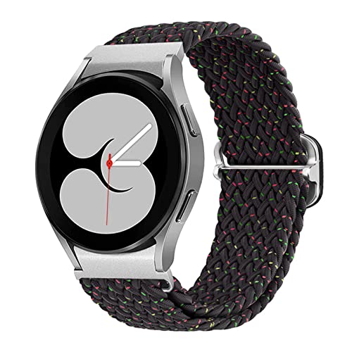 Nylon Armband Kompatibel mit Samsung Watch 4 40 mm 44 mm/Watch 4 Classic 42 mm 46 mm Armband Keine Lücke Für Herren Damen Sport Stoff Ersatzband mit Uhrenarmband Für Galaxy Watch 4/Classic (H) von AireWiki