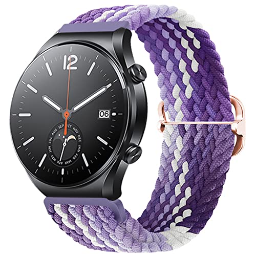 Nylon Armband Kompatibel mit Xiaomi Watch S1/ S1 Active Armband Keine Lücke Für Herren Damen Sport Stoff Ersatzband mit Uhrenarmband Für Xiaomi Watch S1/S1 Active (14) von AireWiki