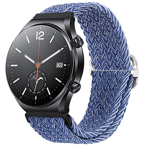 Nylon Armband Kompatibel mit Xiaomi Watch S1/ S1 Active Armband Keine Lücke Für Herren Damen Sport Stoff Ersatzband mit Uhrenarmband Für Xiaomi Watch S1/S1 Active (15) von AireWiki