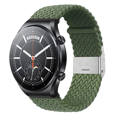 Nylon Armband Kompatibel mit Xiaomi Watch S1/S1 Active Armband Für Herren Damen Sport Stoff Ersatzband mit Schnalle Verstellbare Uhrenarmband Für Xiaomi Watch S1/S1 Active (A) von AireWiki