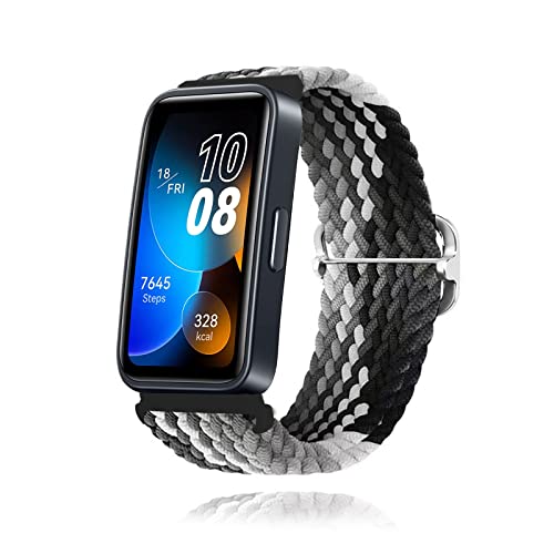 Stoff Armband Kompatibel mit Huawei Band 8 Armband Nylon Für Herren Damen Sport Ersatzband mit Uhrenarmband Für Huawei Band 8 (10) von AireWiki