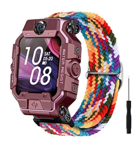 Stoff Armband Kompatibel mit imoo Watch Phone Z6 / Watch Phone Z1 Armband Nylon Für Herren Damen Sport Ersatzband mit Uhrenarmband Für imoo Watch Phone Z6 / Watch Phone Z1 (1) von AireWiki