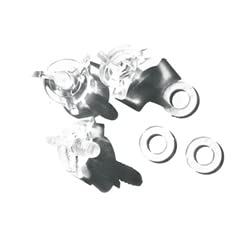 Airoh Kit 3 Tesina-Noppen, transparenter Kunststoff mit Unterlegscheiben. Mod Helmersatz: Aviator 2.2, Terminator 2.1 und Twist von Airoh