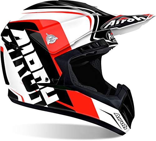 Airoh Switch Motocross-Helm, Innenfutter herausnehmbar und waschbar XL SIGN RED GLOSS von Airoh