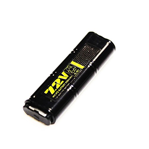 WELL 7,2V 450mAh Ni-MH Rechargerable Batterie für Airsoft AEG Vz61 / MP7 / MAC10 / R2 / R4 von Airsoft Website