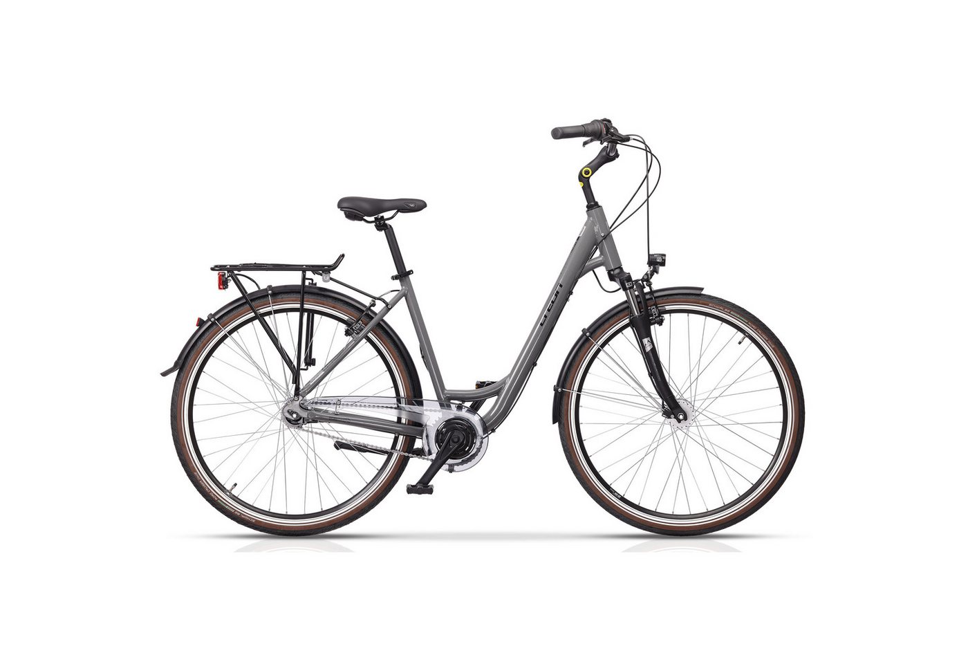 Airtracks Cityrad 28 Zoll Damen City Fahrrad CITERRA SL2 WAVE / LOW STEP Bike, 7 Gang Shimano NEXUS Schaltwerk, Nabenschaltung, (Shimano Nexus 7), Grau - Rahmenhöhen 45cm 50cm 55cm - Modell 2025 von Airtracks