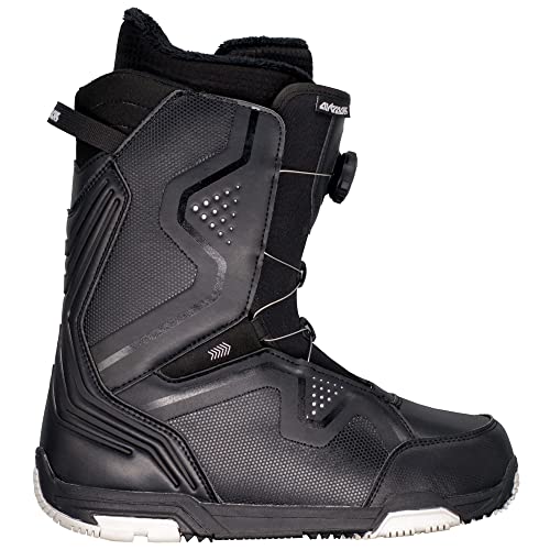 Airtracks Herren Snowboard Boots Strong ATOP Snowboardschuhe - QL Snowboardboots - Schwarz - 44 von Airtracks