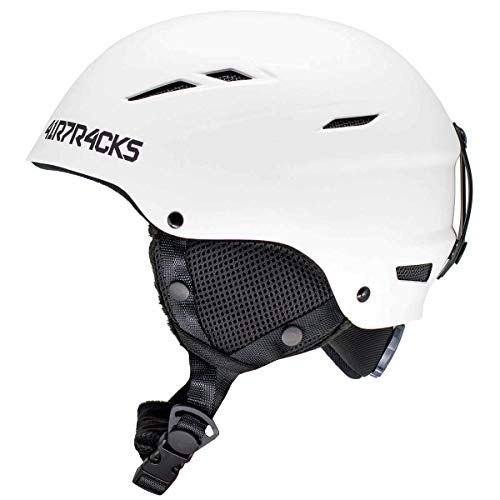 Airtracks Star T-200 Ski Helm Snowboardhelm für Herren Damen Skihelm Snowboard Helm - weiß - M (52-55cm) von Airtracks