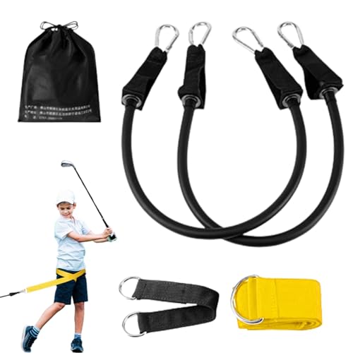 Aizuoni Golfschwung-Trainingsgürtel, Golfschwung-Trainingshilfe | Golfschwungtrainer-Zubehör, Übungswerkzeug,Übungszubehör zur Haltungskorrektur, Schwungkorrekturgurt, multifunktionales Übungswerkzeug von Aizuoni