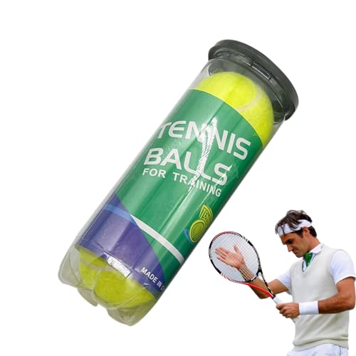 Aizuoni Kinder-Tennisbälle,Massen-Tennisbälle, 3 Stück Trainingsball Tennisbälle, Tennisausrüstung in offizieller Größe, unter Druck stehende Tennisbälle für das Training von Aizuoni