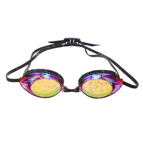 Aizuoni Schwimmbrillen für Herren,Schwimmbrillen für Erwachsene,Verspiegelte Antibeschlag-Poolbrille für Erwachsene | Klare Polycarbonat-Linse, Schwimmausrüstung für professionelles Training oder von Aizuoni
