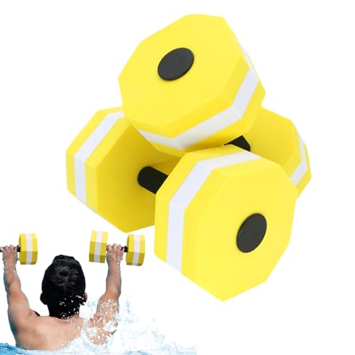 Aizuoni Wassergymnastik-Hanteln, Wasser-Aerobic-Gewichte | 1 Paar Aqua-Trainingshanteln aus EVA-Schaum,Aqua-Fitness-Langhanteln Übungshandstangen für Wassergewicht, Wasseraerobic von Aizuoni