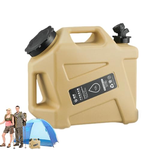 Aizuoni Wasserkrug Camping,Camping-Wasserbehälter | 12L Wassertank-Imbisswagen mit Wasserhahn | Wasserspeicherbehälter, tragbarer Wassertank für Wandern, Outdoor, Camping von Aizuoni