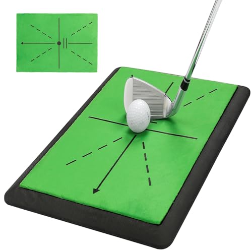 Golfschlägermatte Pfad Feedback Golf Trainingsmatte Golfmatten Übung Indoor Outdoor Extra Austauschbare Golfmatte von Ajimy