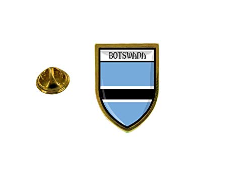 Akachafactory Anstecknadel, Anstecker, Souvenir, Stadt, Flagge, Flagge, Wappen Botswana von Akachafactory