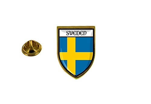 Akachafactory Anstecknadel, Anstecker, Souvenir, Stadt, Flagge, Flagge Schweden von Akachafactory