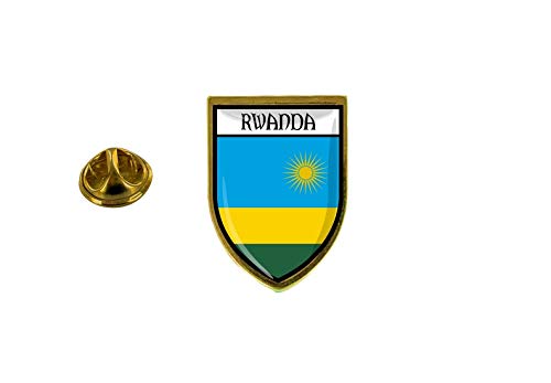 Akachafactory Anstecknadel, Anstecker, Souvenir, Stadt, Flagge, Wappen Rwanda Rwanda von Akachafactory