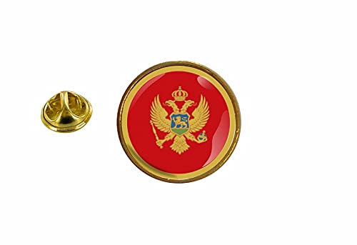 Akachafactory Anstecknadel, Motiv: Flagge Montenegro Montenegrin rund von Akachafactory