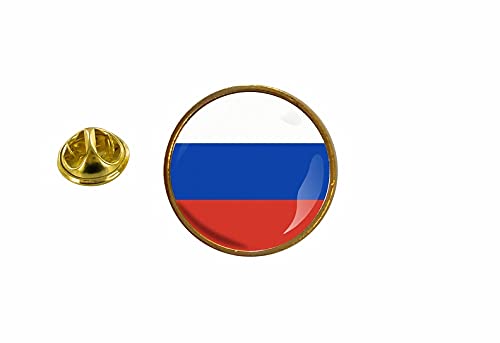 Akachafactory Anstecknadel Russische Flagge Russland Rund von Akachafactory