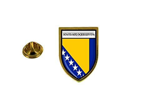 Akachafactory Pin Anstecker Anstecker Anstecker Stadt Flagge Bosnien Bosnien von Akachafactory