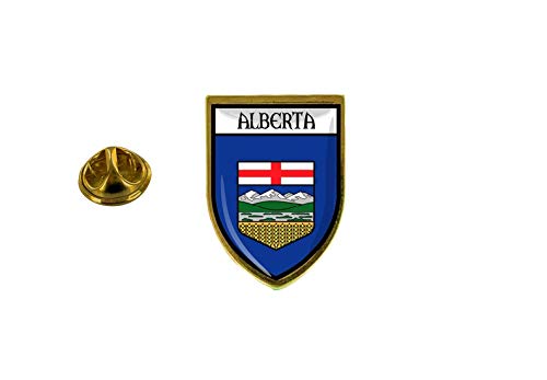Akachafactory Pin Anstecker Anstecker Anstecker Stadt Flagge Kanada Alberta von Akachafactory