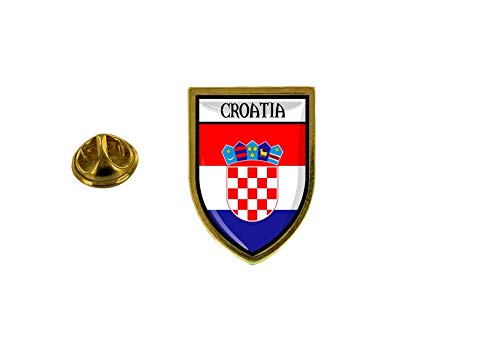 Akachafactory Pin Anstecker Anstecker Anstecker Stadt Flagge Kroatien von Akachafactory