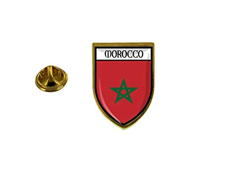 Akachafactory Pin Anstecker Anstecker Anstecker Stadt Flagge Marokko von Akachafactory