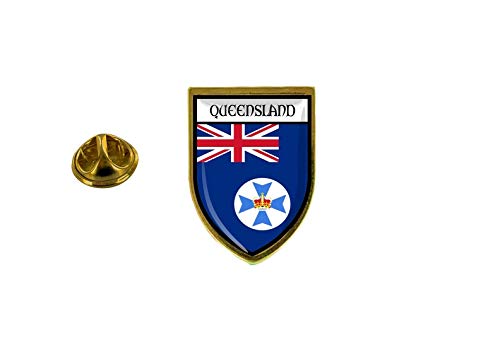 Akachafactory Pin Pin Anstecker Anstecker Anstecker Stadt Flagge Australien Queensland von Akachafactory